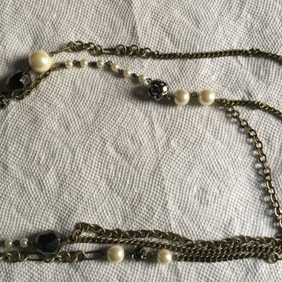 Lia Sophia multi strand long necklace 42" - Picture 5 of 8